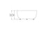 Blinde Design Circ L2 Concrete Coffee Table - Graphite Finish - BLD.1.T.CIR.L2.GH